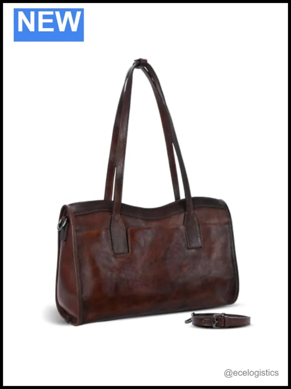 Genuine Leather Tote Shoulder Bag Women Large Purse Handbag MacBook